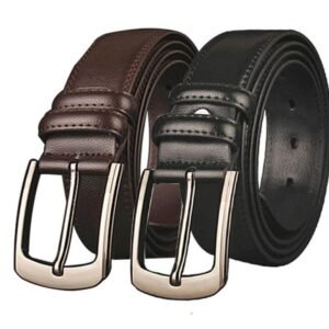 Two pieces leather belt
